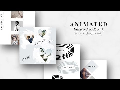 Elevate your Instagram with our animated pastel blue post templates