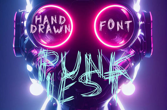 Trendy punk font 'Punkiest' - ideal for cool and rebellious vibes