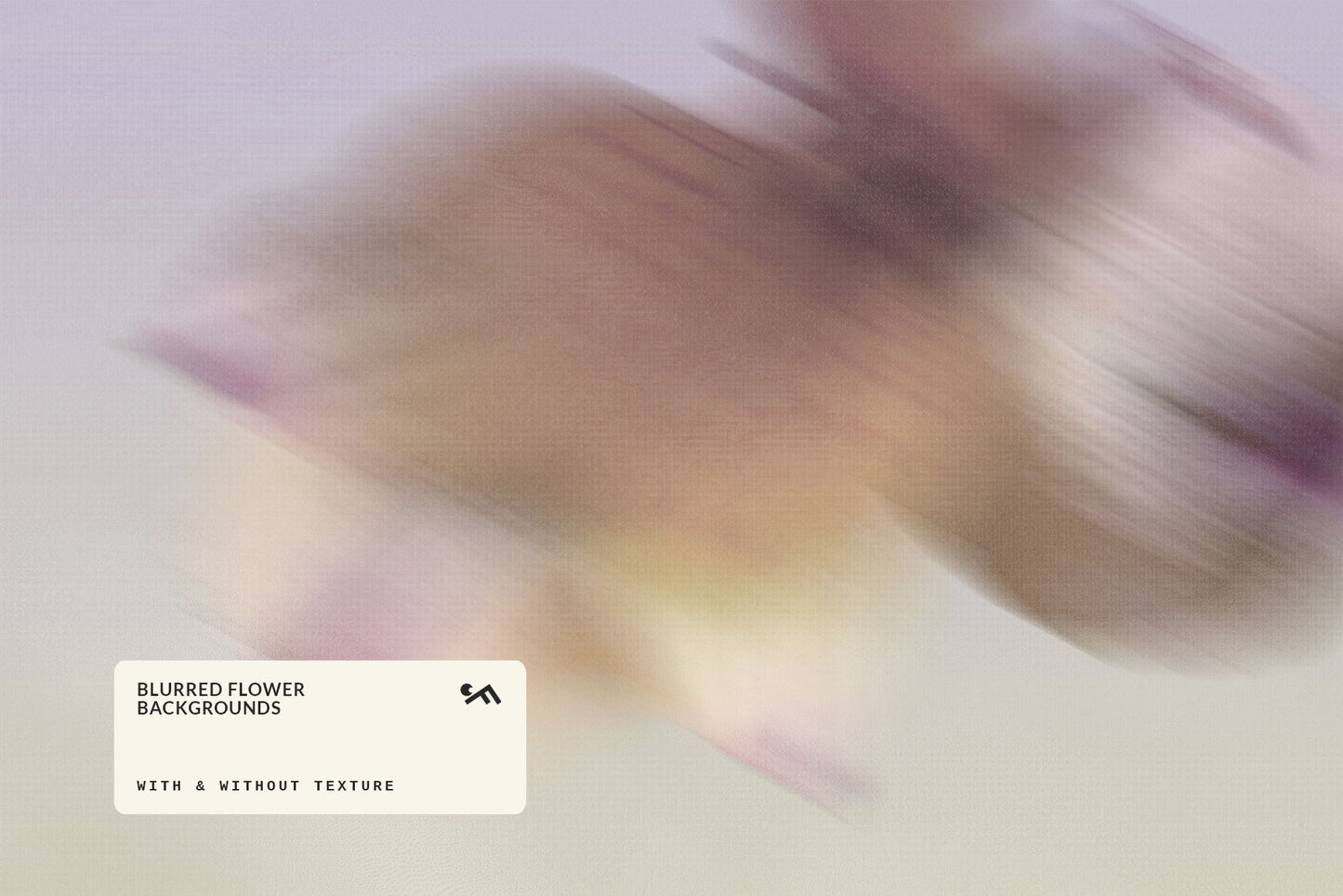 Soft purple pastel blurred flower background with modern abstract gradient effect