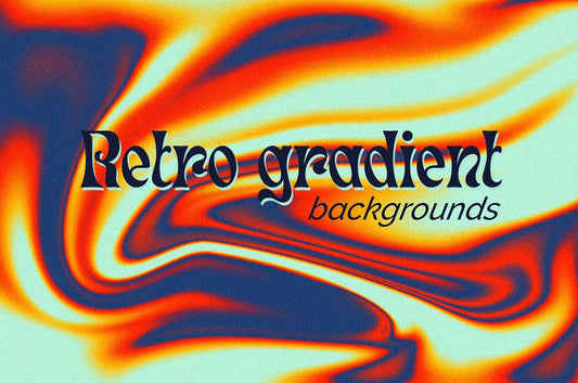 Retro Grainy Gradient Backgrounds