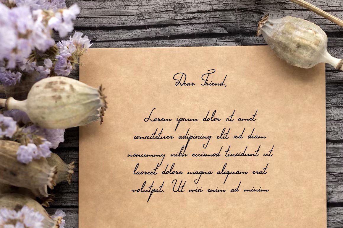 Unlock creativity with Fern Whisper – a signature font that brings a sense of refinement to any project