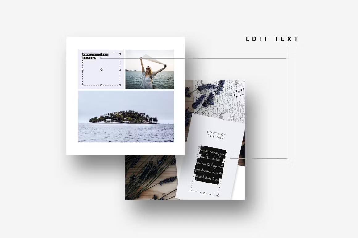 Customize text, photos, and colors effortlessly with our editable elements