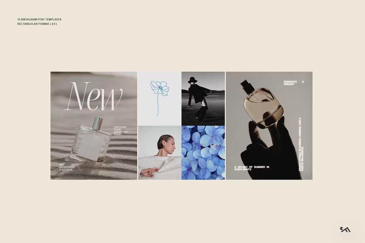 Canva Business and Marketing Instagram Post Templates in Portrait Form ...