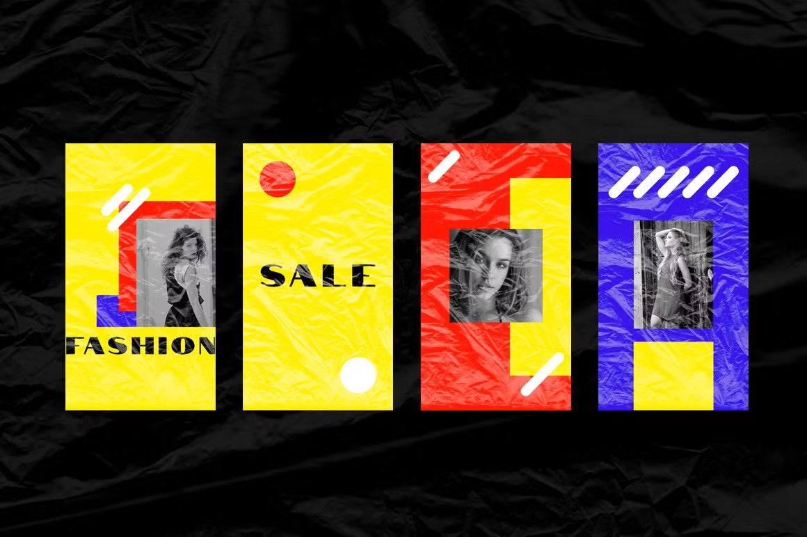 Stand out on Instagram with bold and dynamic plastic wrap Instagram story designs